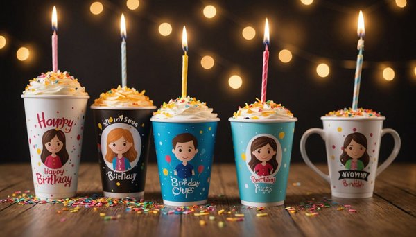 Des idées créatives pour des gobelets personnalisés d'anniversaire